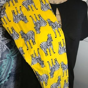 Agnes & Dora Zsa Zsa Zebra Adult Leggings